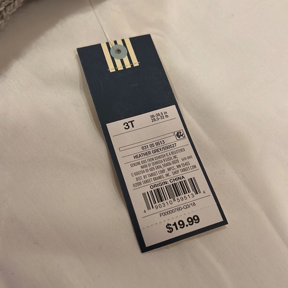 Grey Poncho with bunny ears-NWT - Picture 3 of 3